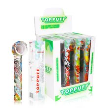 Load image into Gallery viewer, TOPPUFF Screw Plastic Bong &amp; Glass Oil Rig, Screw Plastic Smoking Pipe Suit Ø 28 Bottle, 148 mm Acrylic Plastic Bong, 12 PCS / Box
