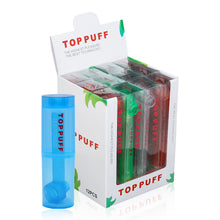 Load image into Gallery viewer, TOPPUFF Plastic Bong with Glass Oil Rig, Colorful &amp; Portable Plastic Bong, Pack with Plastic Storage Jar, 12 PCS / Box
