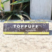 Load image into Gallery viewer, TOPPUFF Yellow Rolling Paper with Rolling Tips, King Size Slim Cigarette Rolling Paper, Slow Burning Rolling Papers, 32 PCS / Pack 24 Packs / Box
