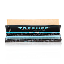 Load image into Gallery viewer, TOPPUFF Blue Rolling Paper with Rolling Tips, King Size Slim Cigarette Rolling Paper, Slow Burning Rolling Papers, 32 PCS / Pack 24 Packs / Box
