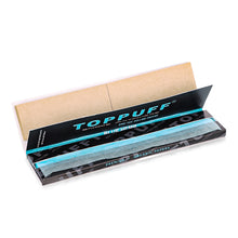 Load image into Gallery viewer, TOPPUFF Blue Rolling Paper with Rolling Tips, King Size Slim Cigarette Rolling Paper, Slow Burning Rolling Papers, 32 PCS / Pack 24 Packs / Box
