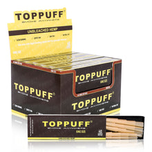 Load image into Gallery viewer, TOPPUFF Yellow King Size Pre Rolled Cones, Natural Rolling Cones With Tips, Slow Burning Pre Rolled Rolling Paper, 40 PCS / Pack 12 Packs / Box
