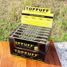 Load image into Gallery viewer, TOPPUFF Yellow King Size Pre Rolled Cones, Natural Rolling Cones With Tips, Slow Burning Pre Rolled Rolling Paper, 40 PCS / Pack 12 Packs / Box
