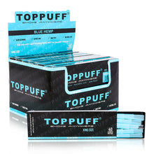 Load image into Gallery viewer, TOPPUFF Blue King Size Pre Rolled Cones, Natural Rolling Cones With Tips, Slow Burning Pre Rolled Rolling Paper, 40 PCS / Pack 12 Packs / Box
