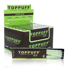 Load image into Gallery viewer, TOPPUFF Green King Size Pre Rolled Cones, Natural Rolling Cones With Tips, Slow Burning Pre Rolled Rolling Paper, 40 PCS / Pack 12 Packs / Box
