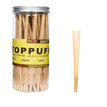 Load image into Gallery viewer, TOPPUFF Yellow King Size Pre Rolled Cones, Natural Rolling Cones With Tips, Slow Burning Pre Rolled Rolling Paper, 100 PCS / Pack
