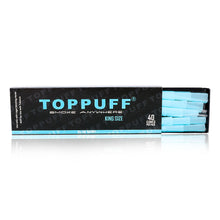 Load image into Gallery viewer, TOPPUFF Blue King Size Pre Rolled Cones, Natural Rolling Cones With Tips, Slow Burning Pre Rolled Rolling Paper, 40 PCS / Pack 12 Packs / Box
