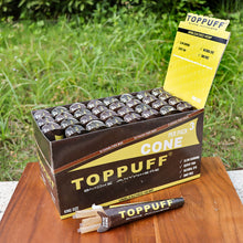 Load image into Gallery viewer, TOPPUFF Yellow King Size Pre Rolled Cones, Natural Rolling Cones With Tips, Slow Burning Pre Rolled Rolling Paper, 3 PCS / Pack 32 Packs / Box
