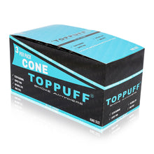 Load image into Gallery viewer, TOPPUFF Blue King Size Pre Rolled Cones, Natural Rolling Cones With Tips, Slow Burning Pre Rolled Rolling Paper, 3 PCS / Pack 32 Packs / Box
