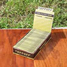 Load image into Gallery viewer, TOPPUFF Yellow Rolling Paper, 1 1/4 Size Slim Cigarette Rolling Paper, Slow Burning Rolling Papers, 50 PCS / Pack 25 Packs / Box
