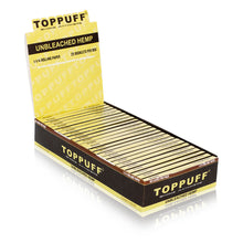 Load image into Gallery viewer, TOPPUFF Yellow Rolling Paper, 1 1/4 Size Slim Cigarette Rolling Paper, Slow Burning Rolling Papers, 50 PCS / Pack 25 Packs / Box
