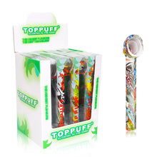 Load image into Gallery viewer, TOPPUFF Screw Plastic Bong &amp; Glass Oil Rig, Screw Plastic Smoking Pipe Suit Ø 28 Bottle, 148 mm Acrylic Plastic Bong, 12 PCS / Box
