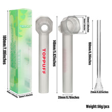 Load image into Gallery viewer, TOPPUFF Screw Plastic Bong &amp; Glass Oil Rig, Screw Plastic Smoking Pipe Suit Ø 28 Bottle, 148 mm Acrylic Plastic Bong, 12 PCS / Box
