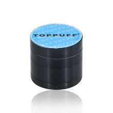 Load image into Gallery viewer, TOPPUFF Zinc Alloy Herb Grinder with Blue Lid Cover, 4 Lay Ø 40 Smoker Grinder, Premium Portable Tobacco Grinder, 12 PCS/ Box
